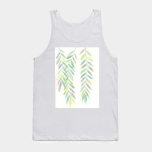 Weeping Willow Leaves Tank Top